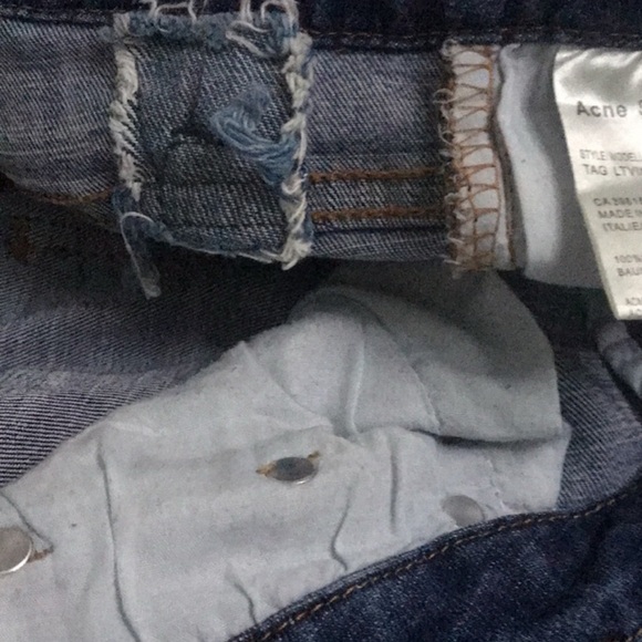 Acne studios distressed cropped jeans size 27 - Picture 6 of 6